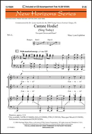 Cantate Hodie! Two-Part choral sheet music cover Thumbnail